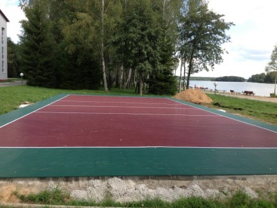 Волейбольная площадка в санатории 'Белорусочка', пос. Ждановичи, Беларусь